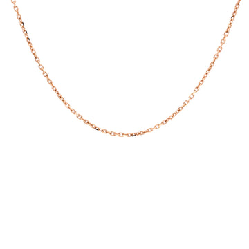 Van Cleef & Arpels Trace Chain Necklace 18K Rose Gold 42cm