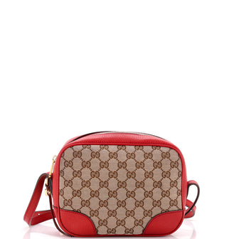 Gucci Bree Disco Crossbody Bag GG Canvas with Leather Mini