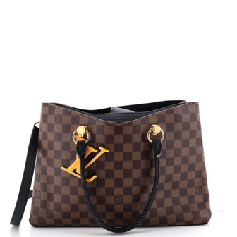 Louis Vuitton LV Riverside Handbag Damier with Leather