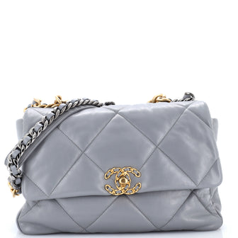 Chanel 19 Flap Bag Quilted Leather Large