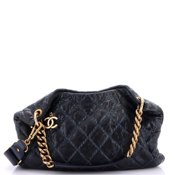 Chanel Coco Pleats Hobo Quilted Glazed Caviar