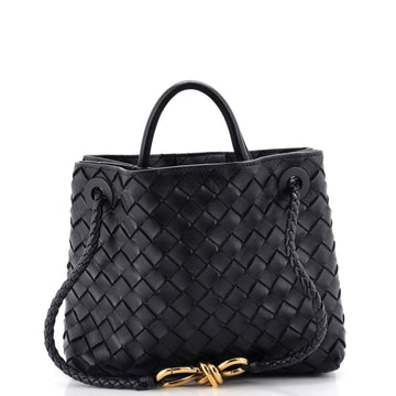 Bottega Veneta Andiamo Top Handle Bag Intrecciato Nappa Small