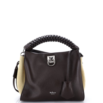 Mulberry Iris Shoulder Bag Leather with Braided Detail Small