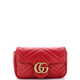 Gucci GG Marmont Flap Bag Matelasse Leather Super Mini