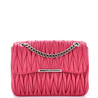 Miu Miu Club Shoulder Bag Matelasse Leather Medium
