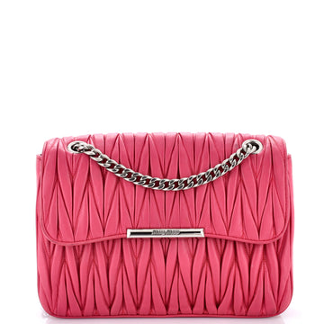 Miu Miu Club Shoulder Bag Matelasse Leather Medium