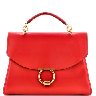 Salvatore Ferragamo Margot Satchel Leather Large