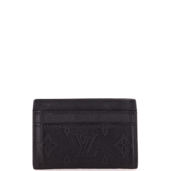 Louis Vuitton Double Card Holder Monogram Shadow Leather