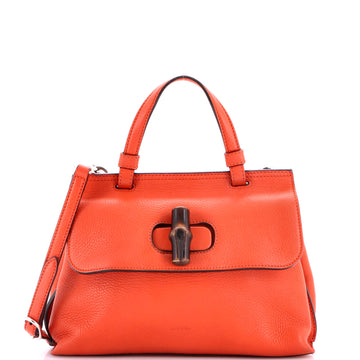Gucci Bamboo Daily Top Handle Bag Leather Small