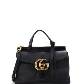 Gucci GG Marmont Top Handle Bag Leather Small