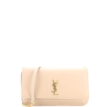 Saint Laurent Classic Monogram Phone Holder Shoulder Bag Leather