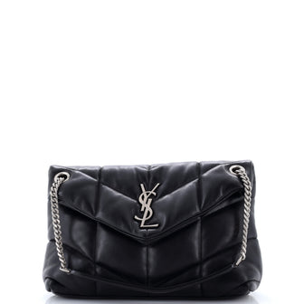 Saint Laurent Loulou Puffer Shoulder Bag Quilted Leather Small