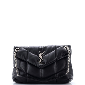 Saint Laurent Loulou Puffer Shoulder Bag Quilted Leather Small