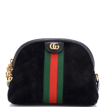 Gucci Ophidia Dome Shoulder Bag Suede Small