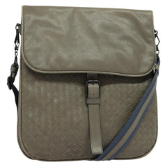 Front Pocket Messenger Bag Intrecciato Nappa Medium