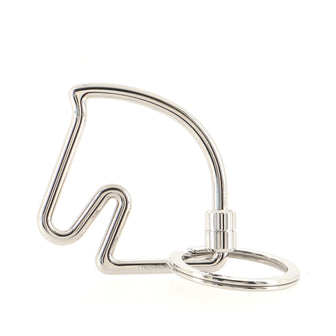 Hermes Cheval Key Ring Metal