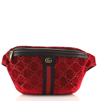 Gucci Ophidia Zip Belt Bag GG Velvet