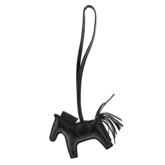 Hermes So Black GriGri Rodeo Bag Charm Leather PM