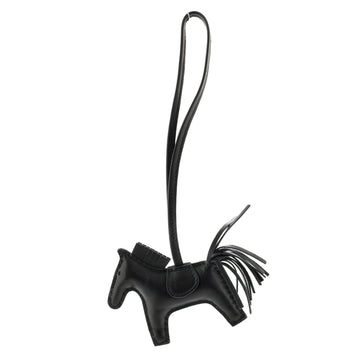 Hermes So Black GriGri Rodeo Bag Charm Leather PM