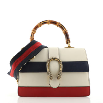 Gucci Dionysus Bamboo Top Handle Bag Colorblock Leather Medium