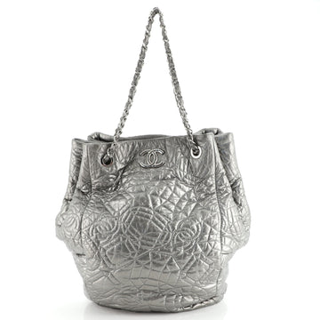 Chanel Graphic Edge Tote Patent Vinyl North South