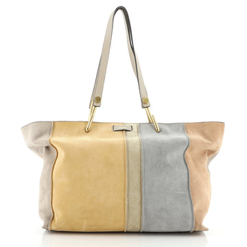 Chloe Keri Tote Patchwork Suede Medium