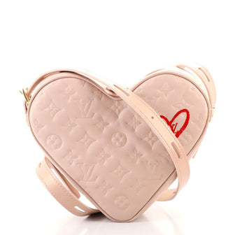 Louis Vuitton Coeur Handbag Limited Edition Fall in Love Monogram Embossed Lambskin
