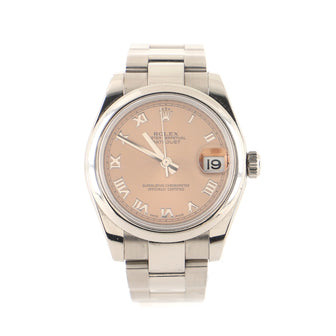Rolex Oyster Perpetual Datejust Automatic Watch Stainless Steel 31