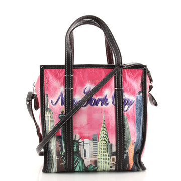 Balenciaga Bazar Convertible AJ Tote Printed Leather Small