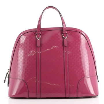 Gucci Nice Top Handle Bag Microguccissima Patent Large