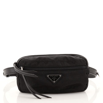 Prada Zip Waist Bag Tessuto Small