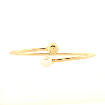 Tiffany & Co. HardWear Ball Bypass Bracelet 18K Rose Gold and Pearl 8mm