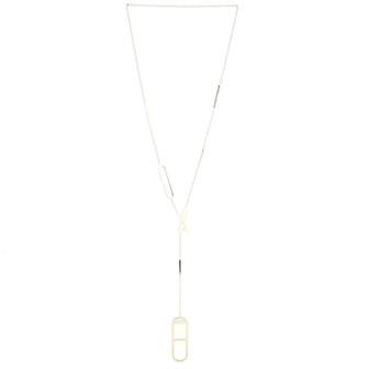 Hermes Ever Chaine d'Ancre Long Necklace Sterling Silver
