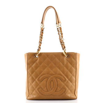 Chanel Petite Shopping Tote Quilted Caviar