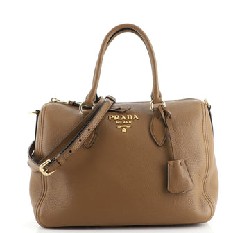 Prada Convertible Bauletto Bag Vitello Phenix Medium