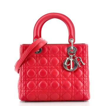 Christian Dior Lady Dior Bag Cannage Quilt Lambskin Medium