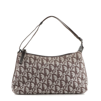 Christian Dior Vintage Trotter Pochette Shoulder Bag Diorissimo Canvas Small
