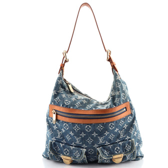 Louis Vuitton Baggy Handbag Denim GM