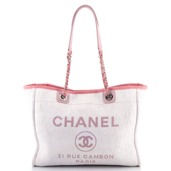 Chanel Deauville Tote Canvas Small