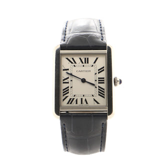 Cartier Tank Solo Quartz Watch Stainless Steel and Leather 27