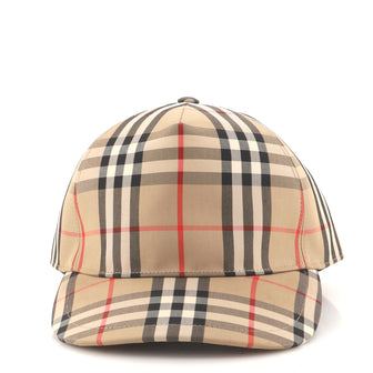 Burberry Baseball Cap Vintage Check Canvas