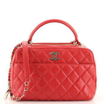 Chanel Trendy CC Bowling Bag Quilted Lambskin Medium
