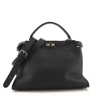 Fendi Selleria Peekaboo Bag Rigid Leather Regular