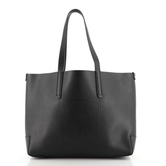 Burberry TB Shopping Tote Leather Large
