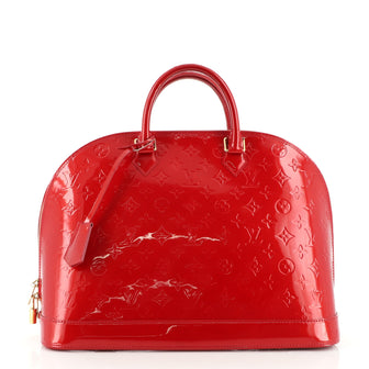 Louis Vuitton Alma Handbag Monogram Vernis GM