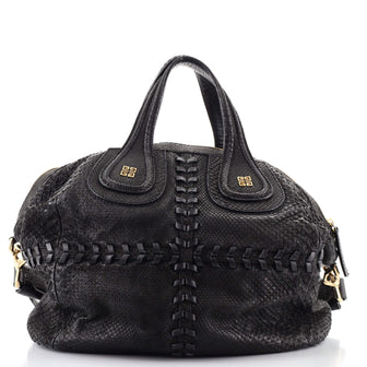 Givenchy Nightingale Satchel Whipstitch Python Medium