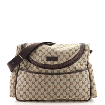 Gucci Diaper Crossbody Bag GG Canvas