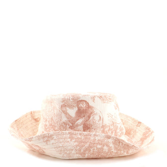 Christian Dior Toile de Jouy Bucket Hat Printed Cotton