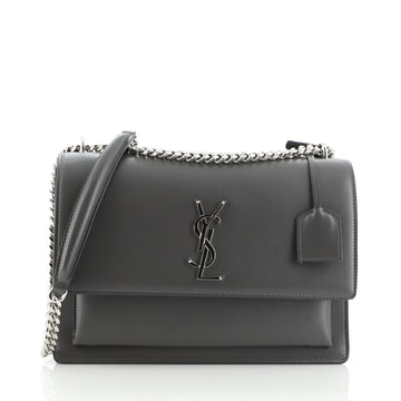 Saint Laurent Sunset Crossbody Bag Leather Large