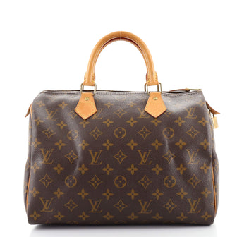 Louis Vuitton Speedy Handbag Monogram Canvas 30